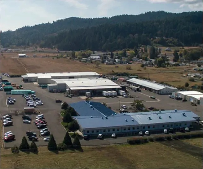 Aerial view of facility
